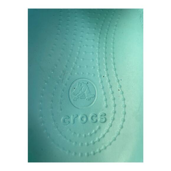 Crocs X Disney Parks Arendelle Aqua Glitter Mickey Mouse Limited Clogs M-6 W-8 - Picture 7 of 9